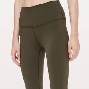 Lululemon cropped wunder under leggings